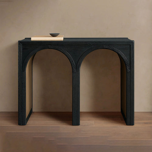 Hattie Solid Oak Entrance Console Table Country Style Entryway Table