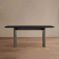 Saint Germain Rectangle Wood Dining Table with Solid Oak Top Wood Clement Base