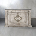 Messina Center Floral Bell'Arte Buffet Sideboard Wood Distressed Entryways Cabinet