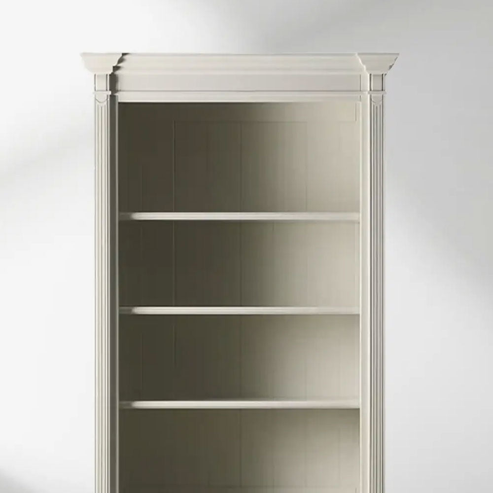 Athens Wood Modular Bookcase Old-world Vintage Living Room Tall Cabinet