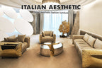 Luxury Oval Dining Table with Sculptural Brass Accents & High Gloss Finish