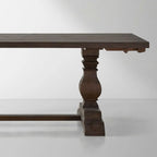 Kensington Expandable Solid Wood Dining Table with Dual Extensions Panel
