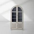Giotto Glass Doors Tall Display Cabinet Wood Antique Dining Sideboard Antique Bookcase