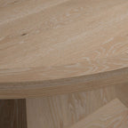 Leighton Ausziehtisch, runder Esstisch aus Holz im Landhausstil mit Einlegeplatten