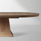 Leighton Ausziehtisch, runder Esstisch aus Holz im Landhausstil mit Einlegeplatten